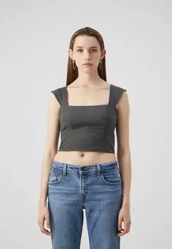 Блуза EMEA SLIM CAP SLEEVE Hollister Co., темно-синий