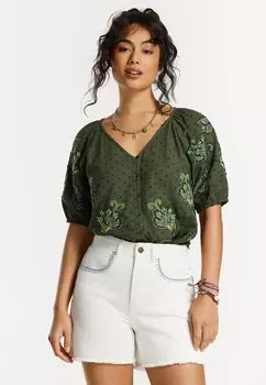 Блуза ERIN DOBBY Shiwi, зеленый