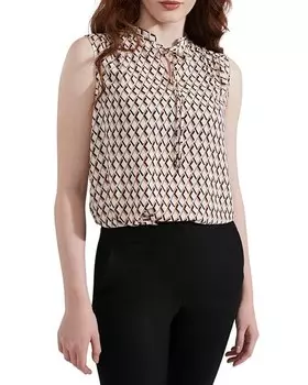 Блуза Esmeralda с геопринтом HOBBS LONDON, цвет Multi