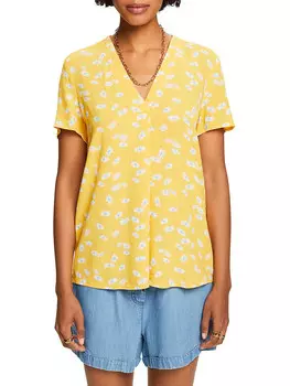 Блуза ESPRIT, цвет gelb/wei