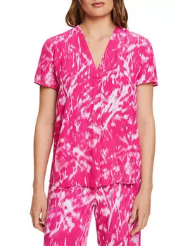 Блуза ESPRIT, цвет pink/wei