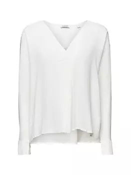 Блуза ESPRIT Langarmbluse, белый