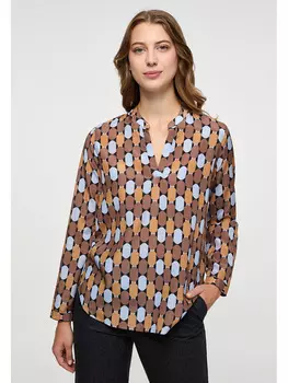 Блуза Eterna, цвет Braun/Hellblau