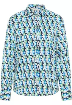 Блуза Eterna, темно-синий/королевский синий