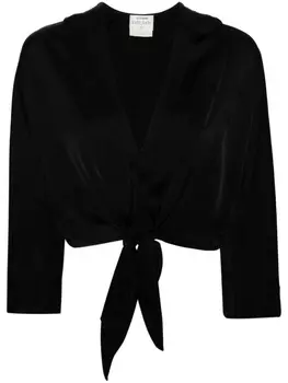 Блуза Etoile из атласа Forte Forte, черный