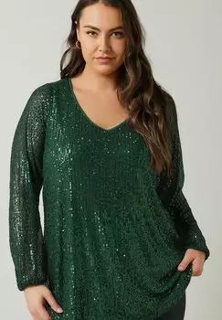 Блуза Evans, темно-зеленый