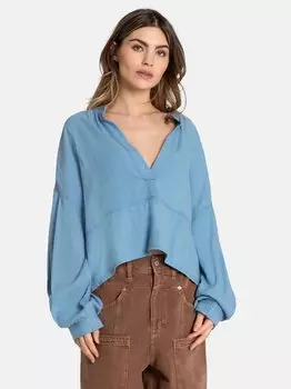 Блуза еврейская Free People, синий