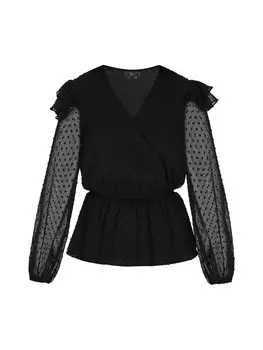Блуза faina Blouse, черный