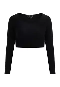 Блуза faina Cropped Jersey Top, черный