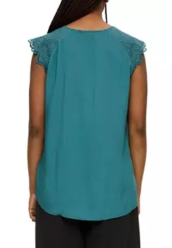 Блуза FAON EN ETANGLAISE QS, бирюзовый