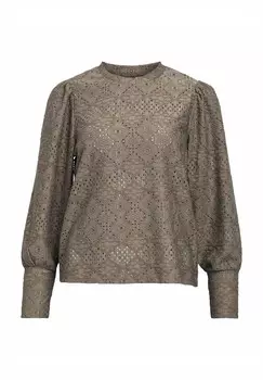 Блуза FEODORA LS Object, оливковый