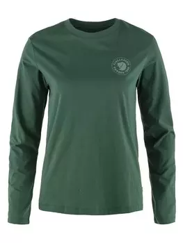 Блуза Fjallraven 1960 Logo LS W, зеленый