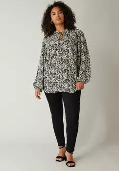 Блуза FLORAL Evans, черный