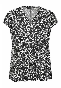 Блуза FLORAL Yours Clothing, черный