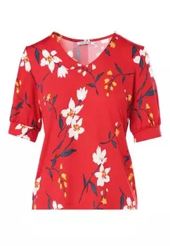 Блуза FLOWER QUIOSQUE, темно-красный