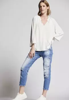 Блуза FLOWY CLASSY Andijamo, кремовый