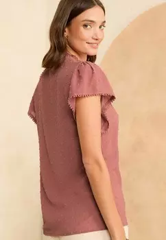 Блуза FLUTTER SLEEVE REGULAR FIT Love & Roses, розовый