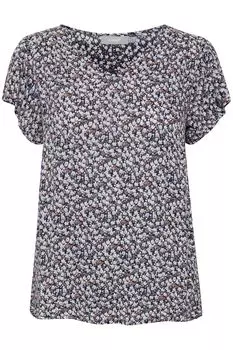 Блуза Fransa Kurzarm FRALCRINKLE 4 Blouse, синий