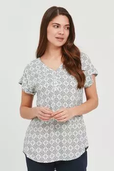 Блуза Fransa Kurzarm FRFXSUTILE 2 Blouse, белый