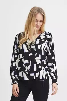 Блуза Fransa Langarm FRFLOWY BL 2, черный