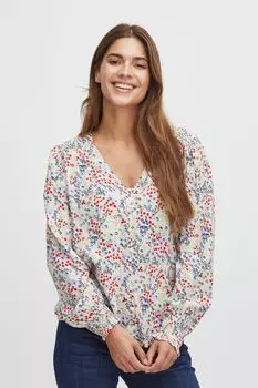 Блуза Fransa Langarm FRFLOWY BL 2, натуральный