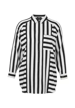 Блуза Frapp, черно-белый