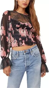 Блуза Free People Daphne Blouse, цвет Midnight Combo