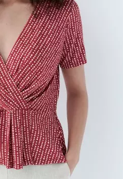 Блуза FRENCH BRAND; FASHION; ELEGANT; MODERN TBILLIE Caroll, темно-коричневый