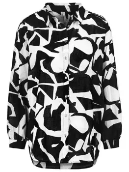 Блуза Fresh Made, черный/белый