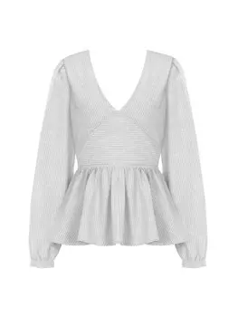 Блуза Freshlions Freizeitbluse Brielle, зеленый