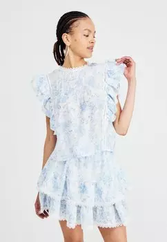 Блуза FRILL Gina Tricot, мультиколор