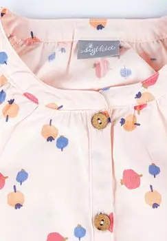 Блуза Funny Horse sigikid, нежно-розовая с принтом по всей поверхности