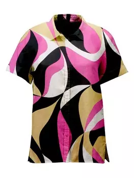 Блуза FYNCH-HATTON, цвет schwarz/pink