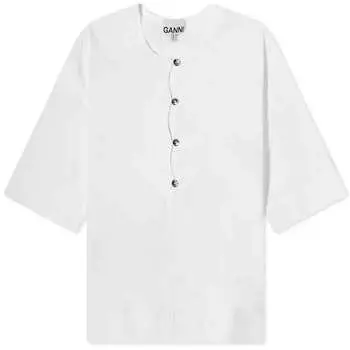 Блуза GANNI Cotton, белый