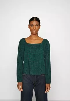 Блуза GAP, бирюзовый/черный