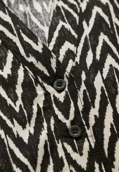 Блуза GEMUSTERTE Street One, черный