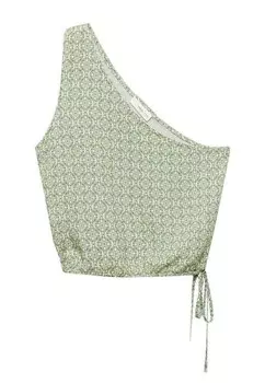 Блуза GEOMET Mango Kids, зеленый