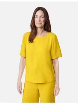 Блуза Gerry Weber Kurzarm, цвет mustard