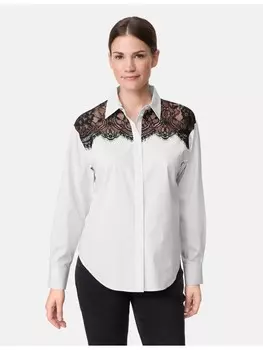 Блуза Gerry Weber Langarm, цвет offwhite/black stripe