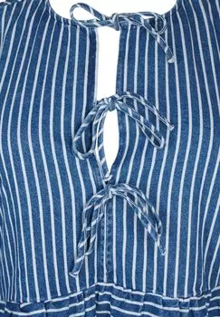 Блуза GESTREIFTE Zizzi, синий деним