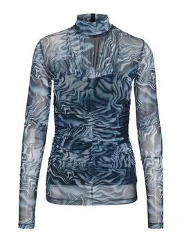 Блуза Gestuz EWA, морской синий/дымчато-синий/опал