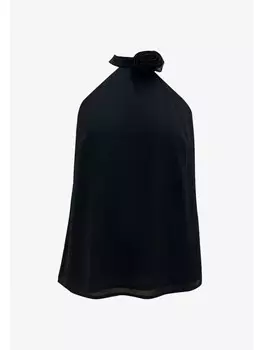 Блуза GINI LONDON Gini Halter Neck, черный