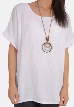 Блуза GIORGIA MUSSELIN OVERSIZED Seasons of April, белый