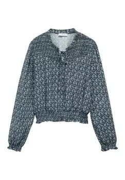 Блуза GIRONA Mango Kids, синий