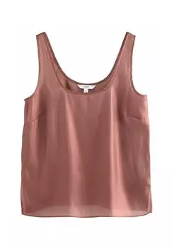 Блуза GLOSSY SCOOP NECK - Top Next, розовый