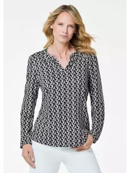 Блуза GOLDNER, цвет grau/gemustert