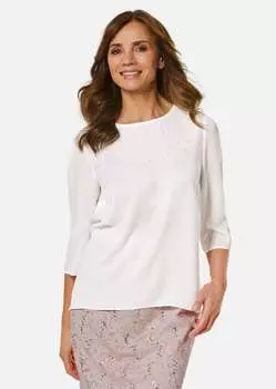 Блуза GOLDNER Schlupf, кремовый