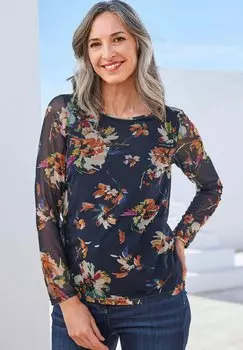 Блуза GOLDNER, темно-синий