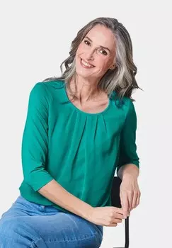 Блуза GOLDNER, зеленый