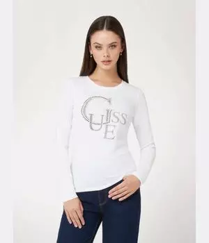 Блуза Guess Jeans Regular Fit, белый